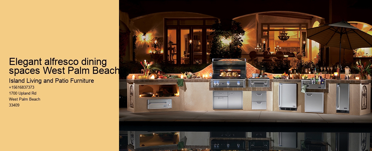 Elegant alfresco dining spaces West Palm Beach