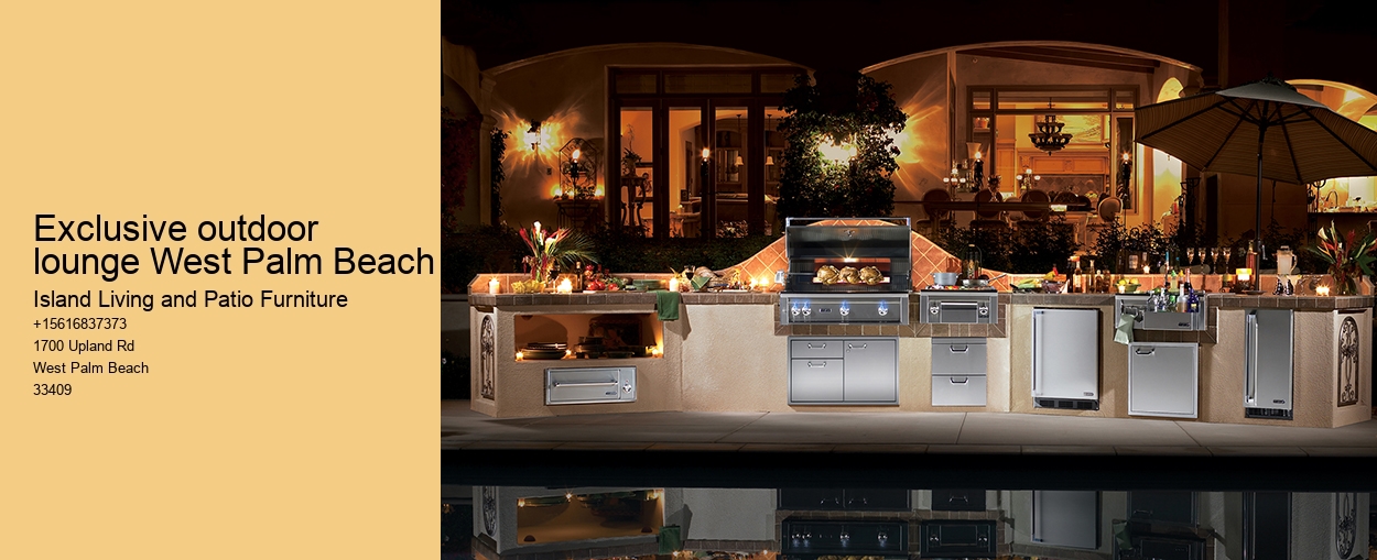 Exclusive outdoor lounge West Palm Beach